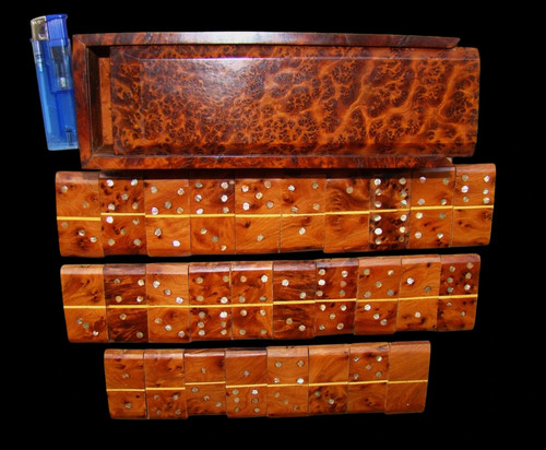Vintage domino thuja - vintage, thuja-maserholz