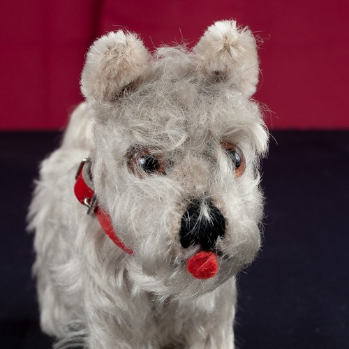 Hund stoffhund terrier grau - hund,